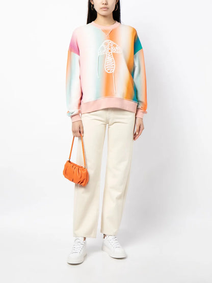 Ombre-Effect Organic-Cotton Sweatshirt
