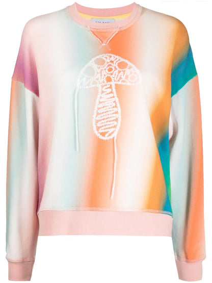 Ombre-Effect Organic-Cotton Sweatshirt