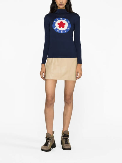 Intarsia-Knit Logo Jumper