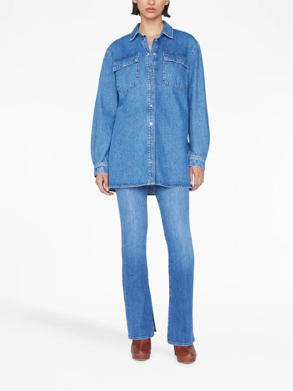 Le Mini Mid-Rise Bootcut Jeans