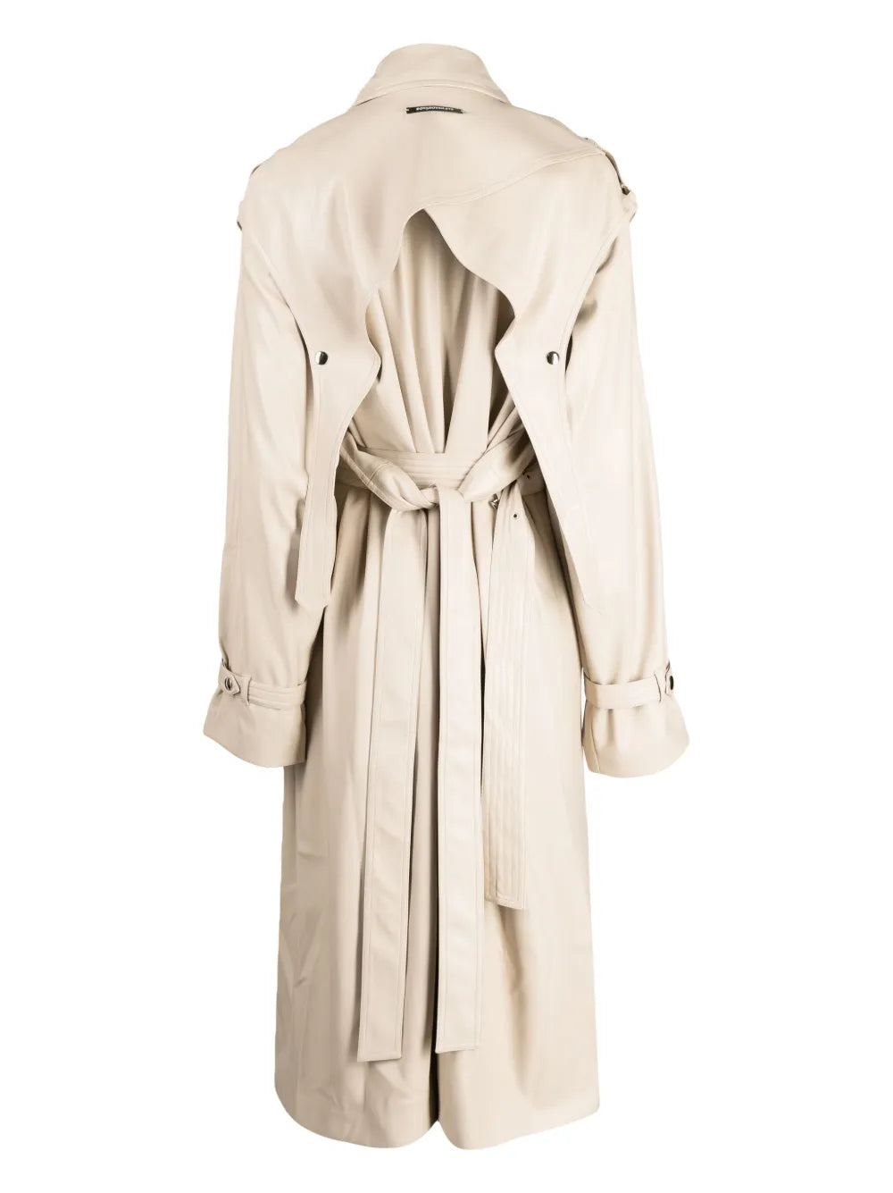 Layered Belted Trench Coat