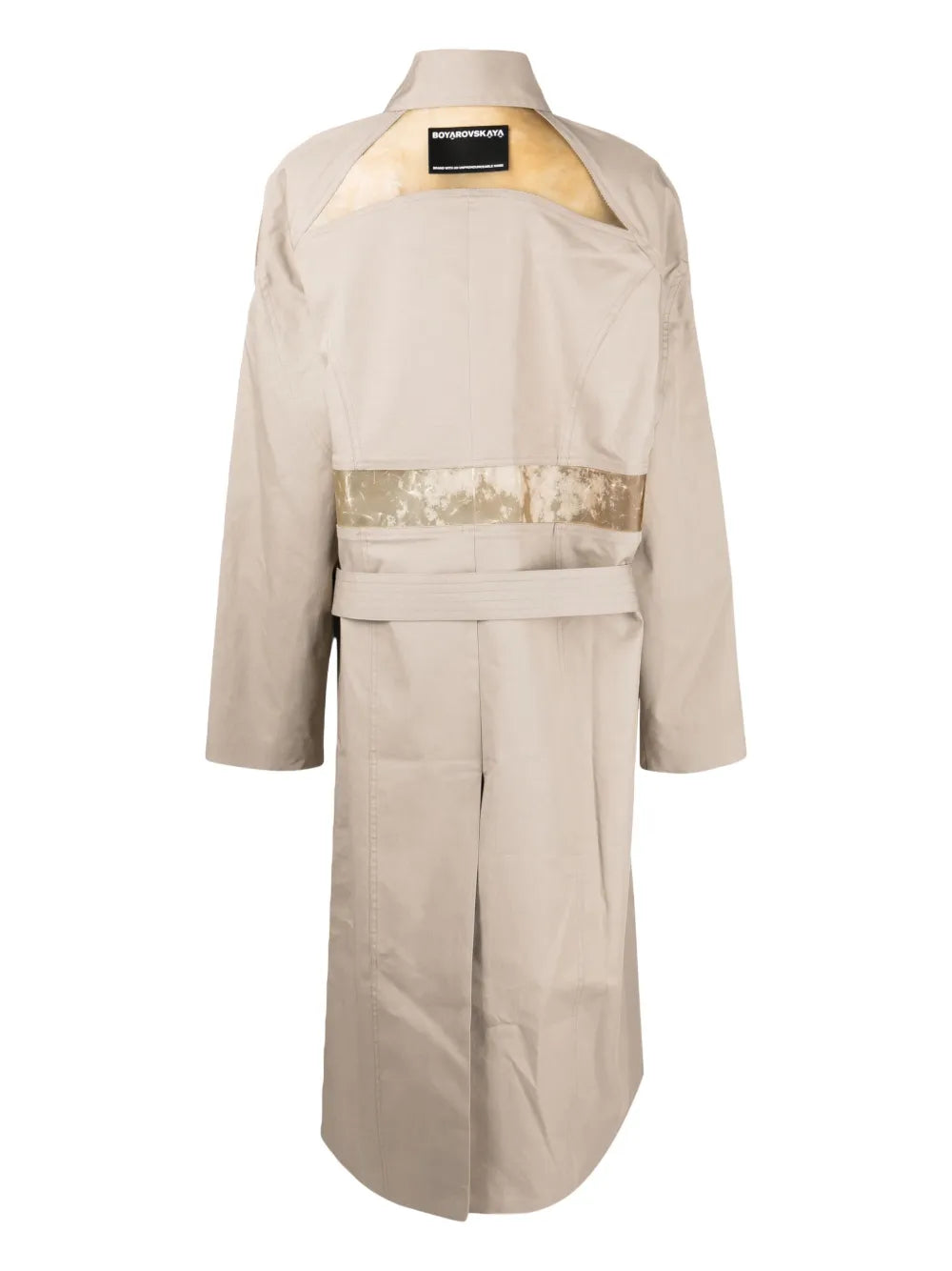 Layered Belted Trench Coat