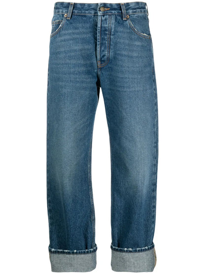 Liz Straight-Leg Cropped Jeans