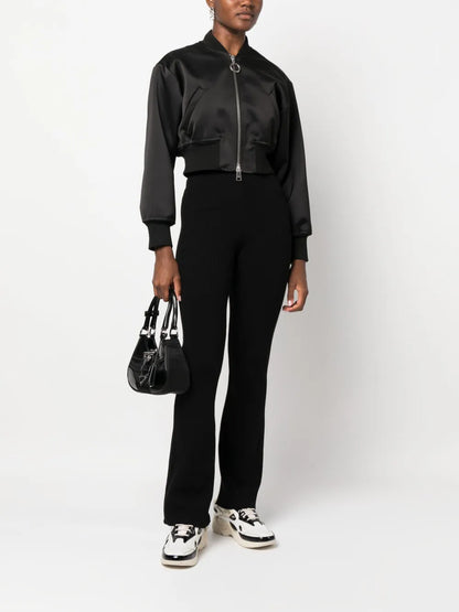 Ribbed Wool-Blend Trousers