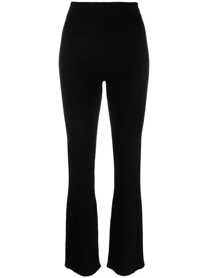Ribbed Wool-Blend Trousers