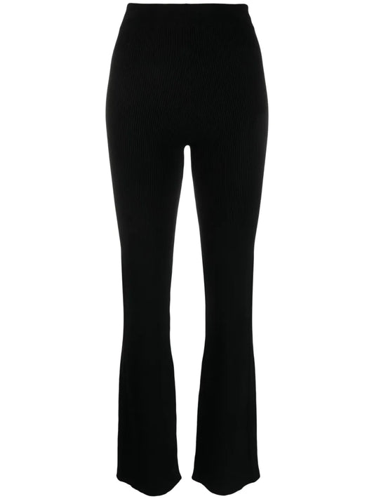 Ribbed Wool-Blend Trousers