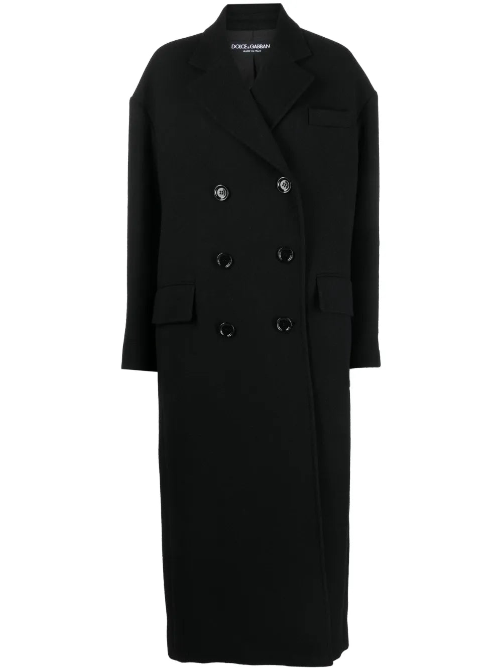 Double-Breasted Wool-Blend Coat