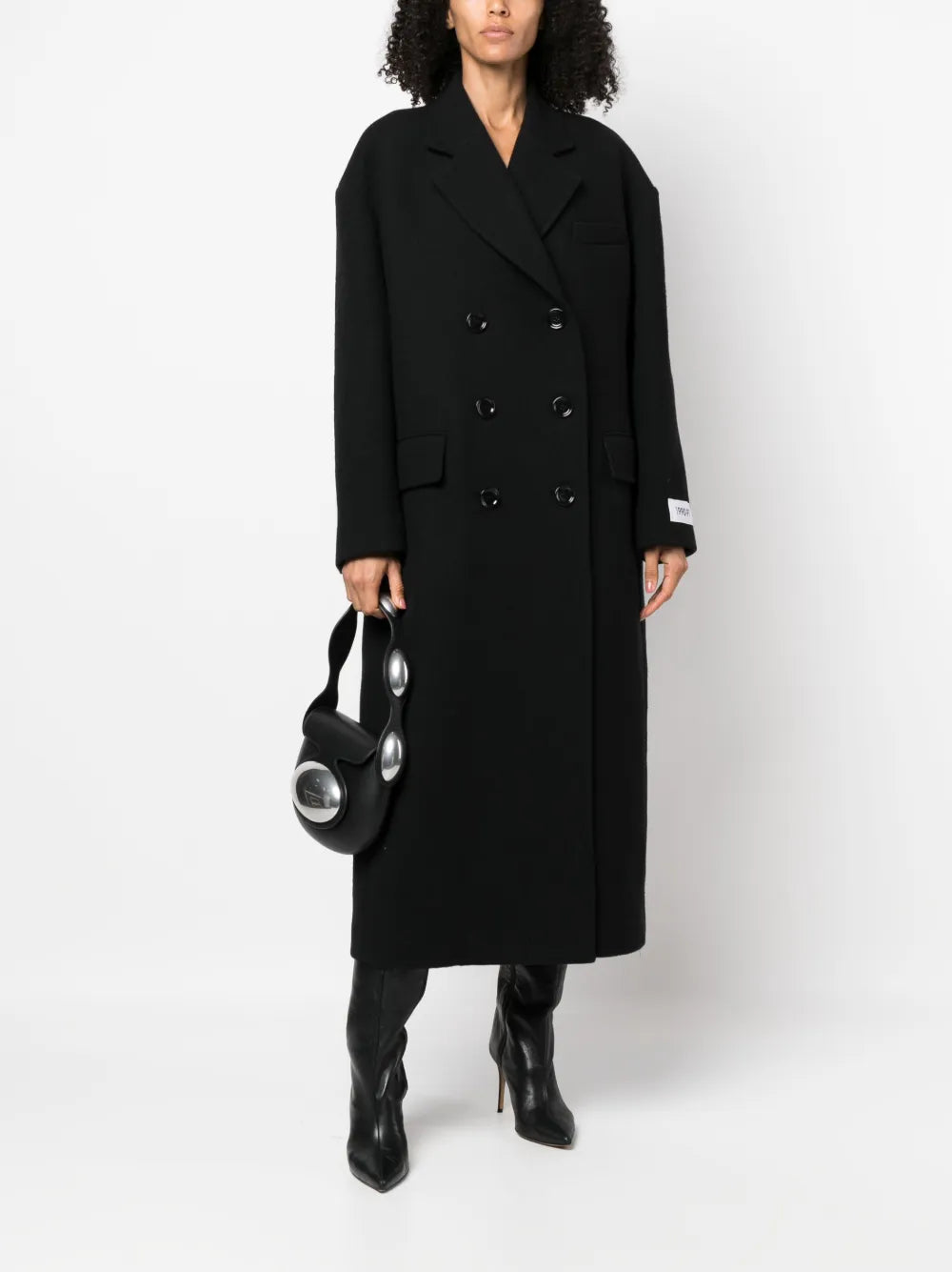Double-Breasted Wool-Blend Coat