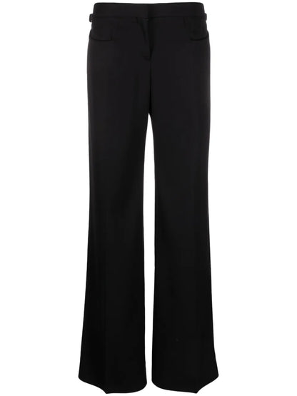 Wool Straight-Leg Trousers