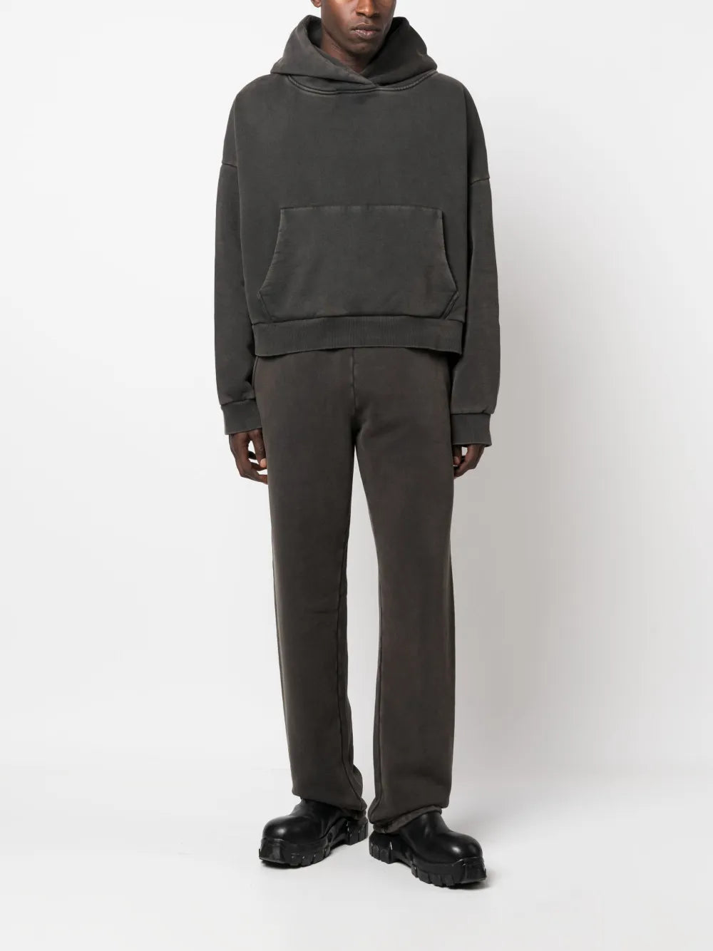 Washed Drop-Shoulder Hoodie