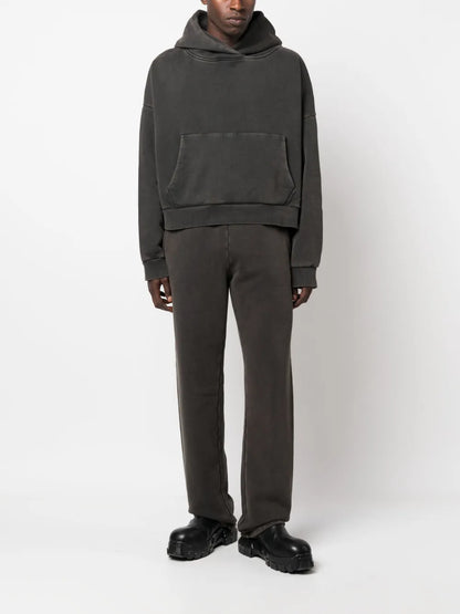 Washed Drop-Shoulder Hoodie