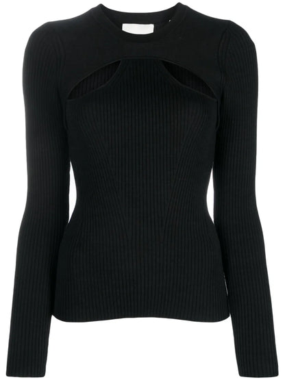 Zana Cut-Out Ribbed Top