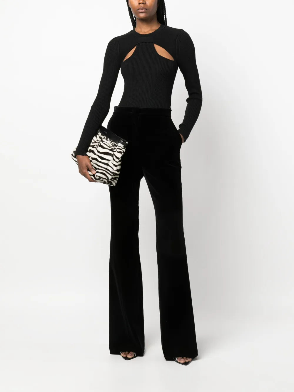 Zana Cut-Out Ribbed Top