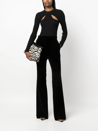 Zana Cut-Out Ribbed Top