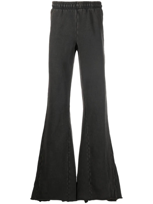 Flared Cotton Track Pants