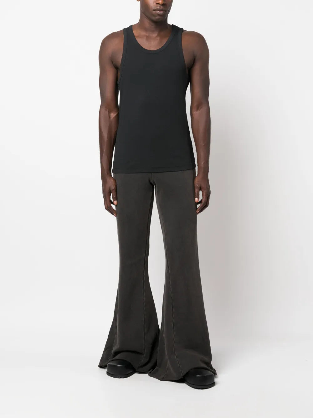 Flared Cotton Track Pants