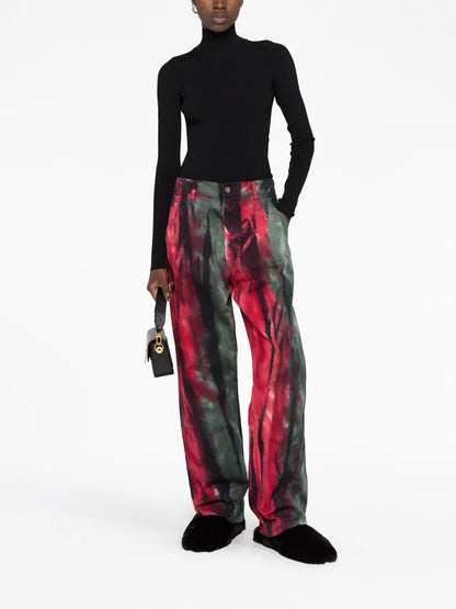 High-Neck Ribbed Jumper