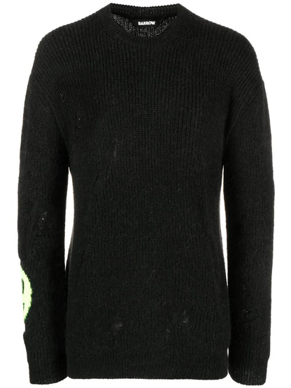Intarsia-Logo Ribbed Sweatshirt