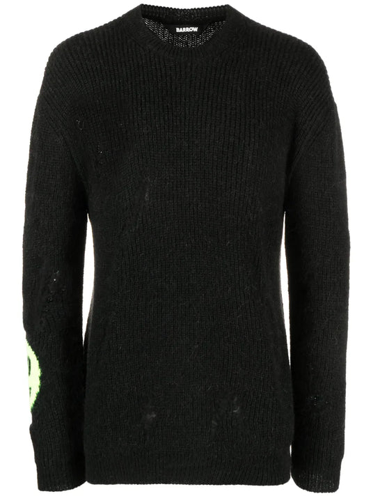 Intarsia-Logo Ribbed Sweatshirt