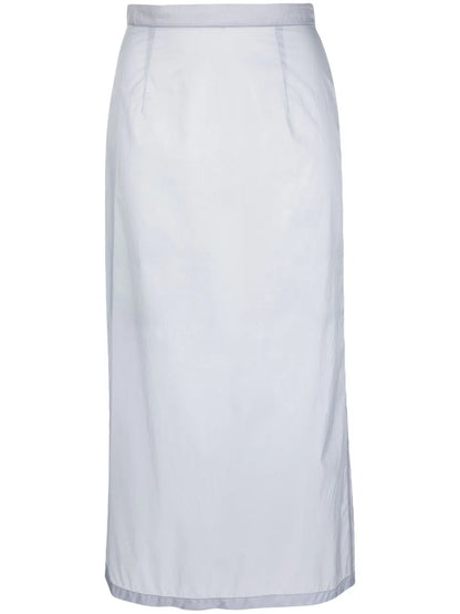 Zip-Up Midi Skirt