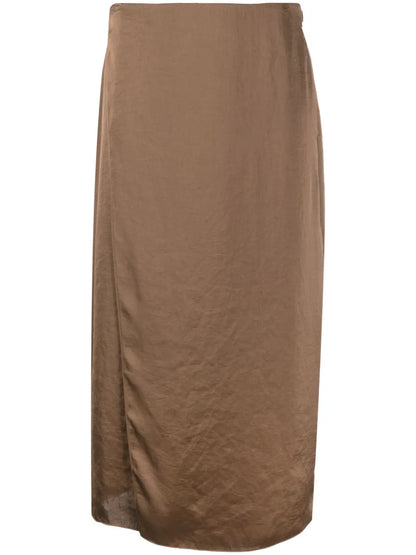 Wrap Midi Skirt