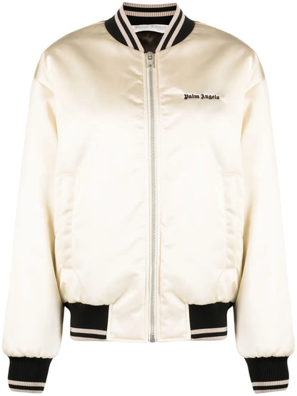 Logo-Print Bomber Jacket