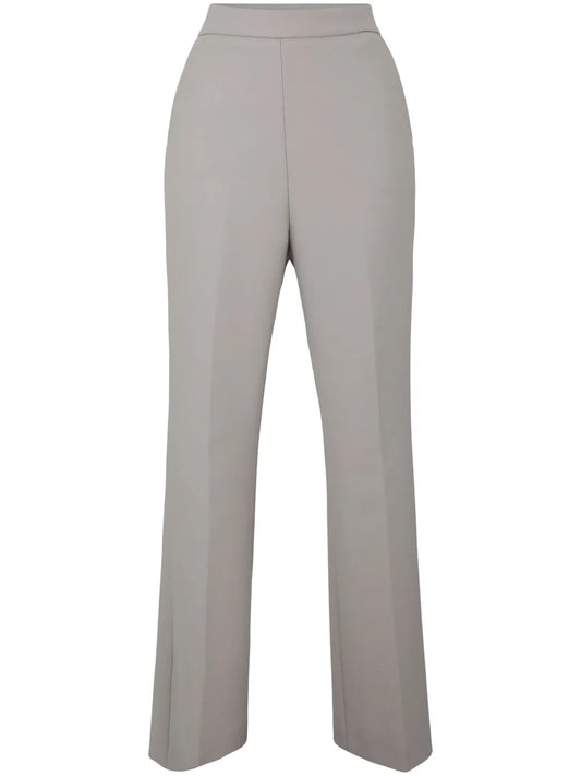 High-Waist Wool Tailored Trousers