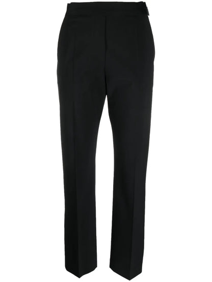 Logo-Waistband Tapered Trousers