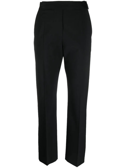 Logo-Waistband Tapered Trousers