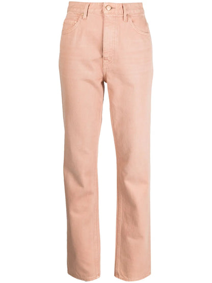 Mid-Rise Straight-Leg Jeans