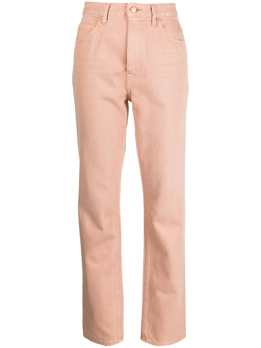 Mid-Rise Straight-Leg Jeans