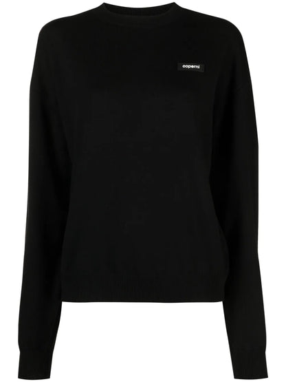 Logo-Print Long-Sleeve Jumper