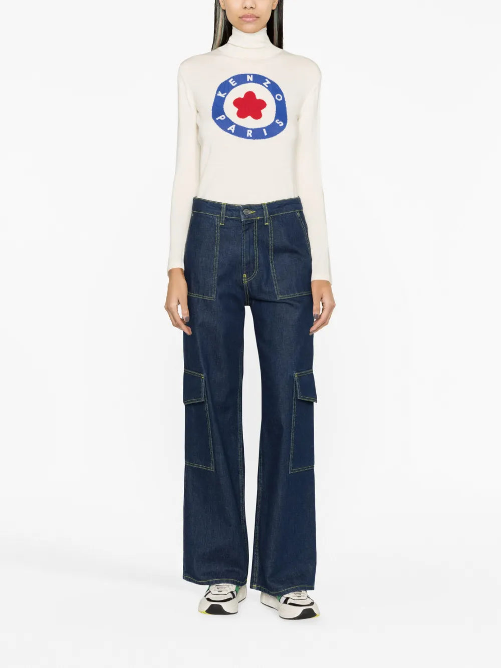 Intarsia-Knit Logo Jumper