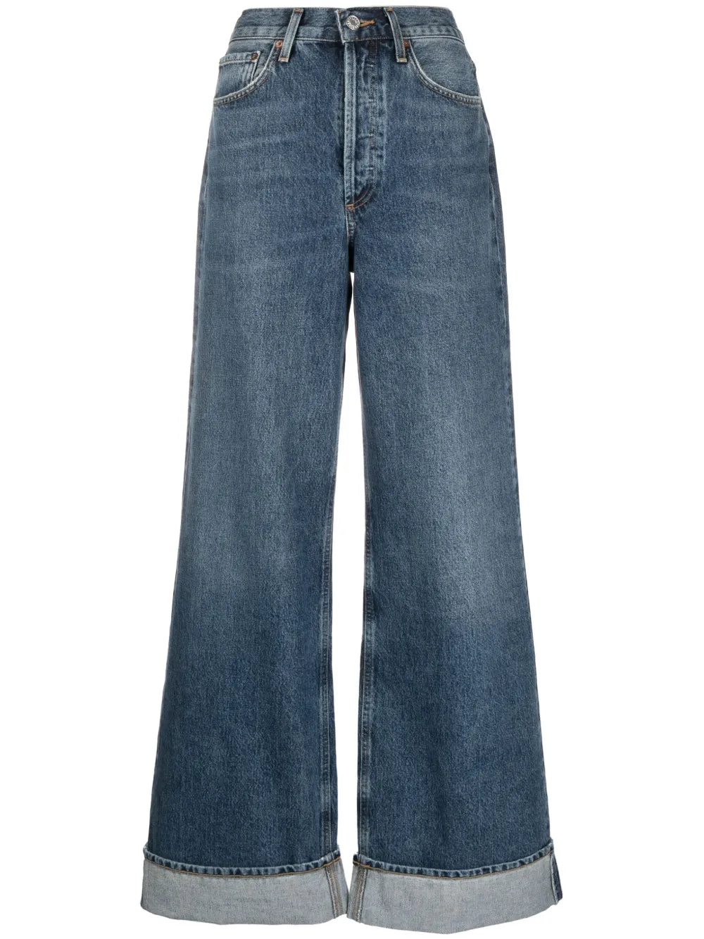 Dame Wide-Leg Organic-Cotton Jeans