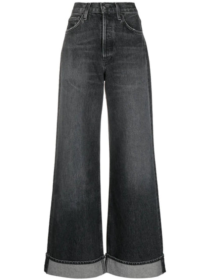 Dame Wide-Leg Organic-Cotton Jeans