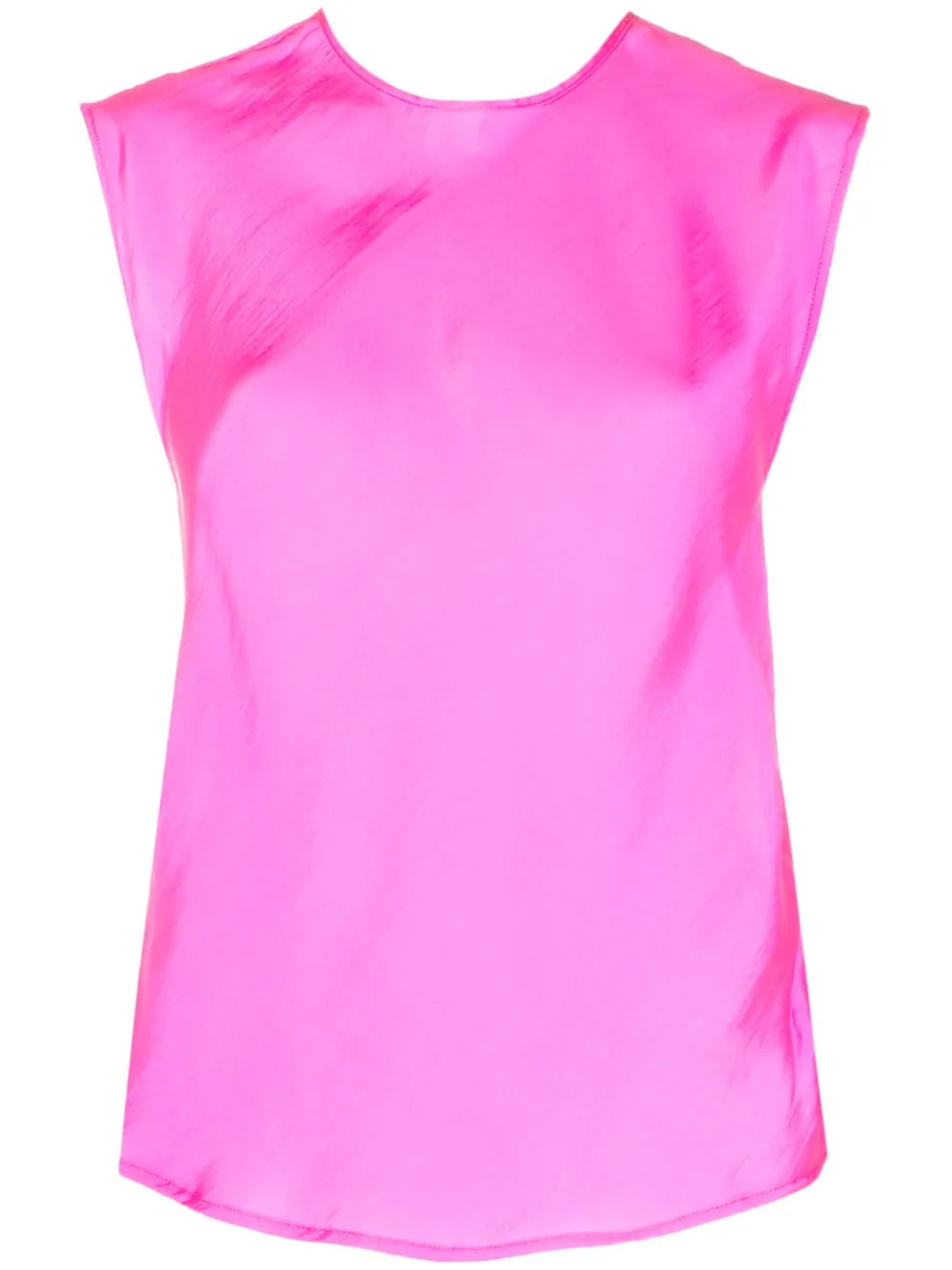 Sleeveless Satin Blouse