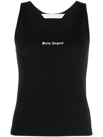 Logo-Print Racerback Top