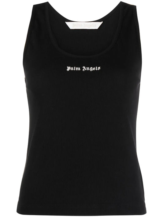Logo-Print Racerback Top