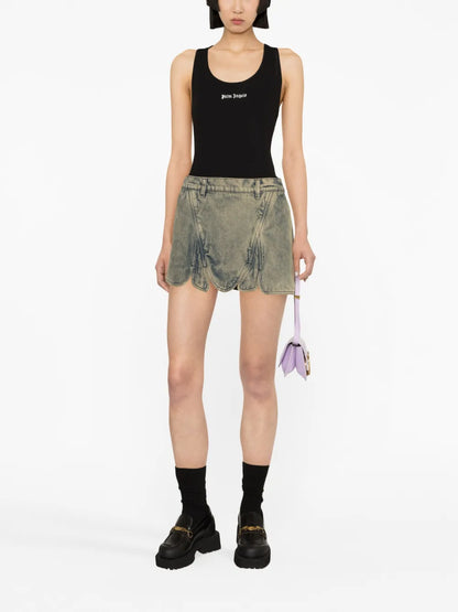 Logo-Print Racerback Top