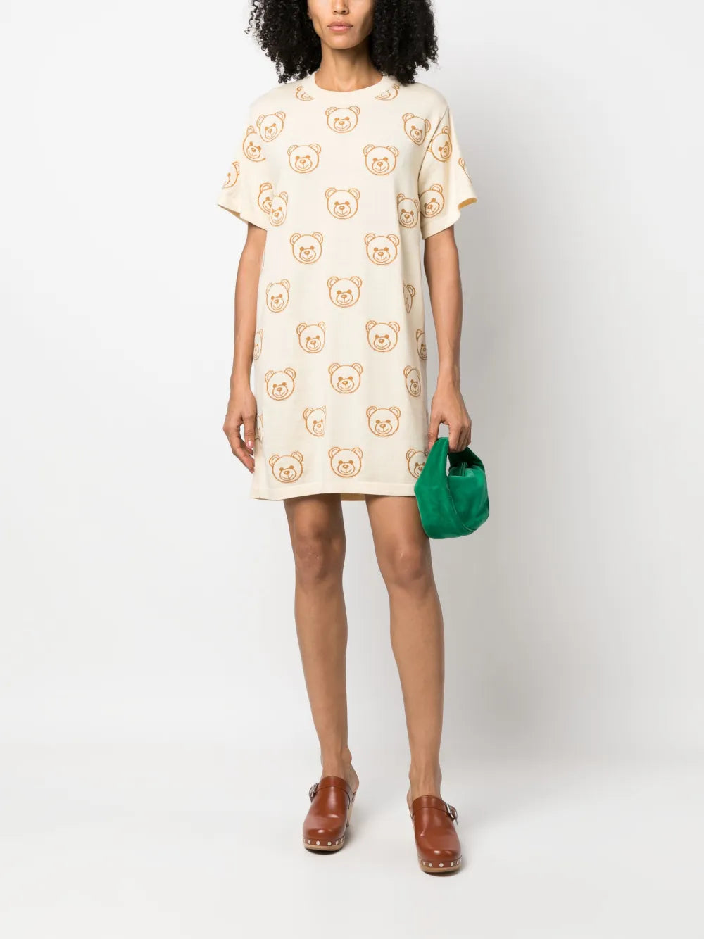 Toy-Bear Motif T-Shirt Dress
