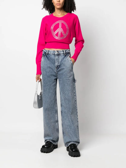High-Rise Straight-Leg Jeans