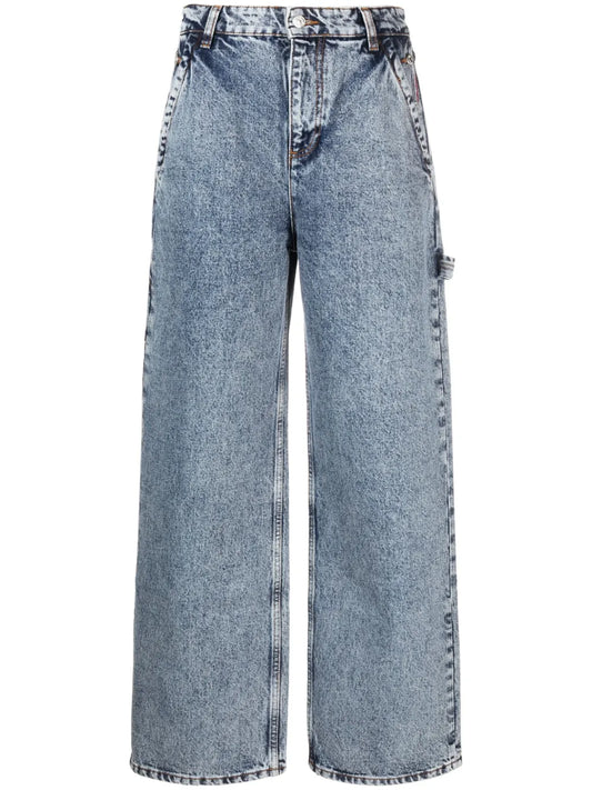 High-Rise Straight-Leg Jeans