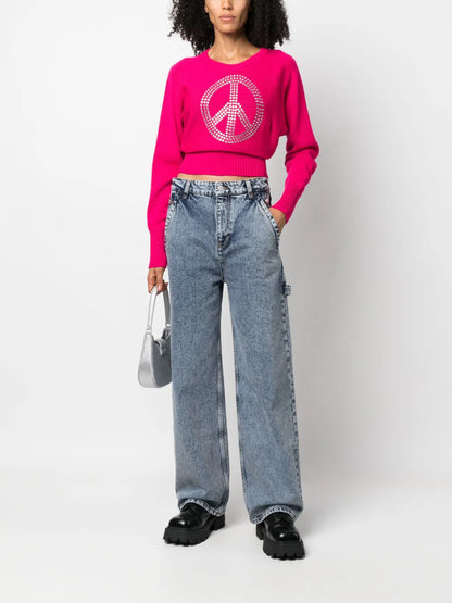 Rhinestone Cropped Jumper