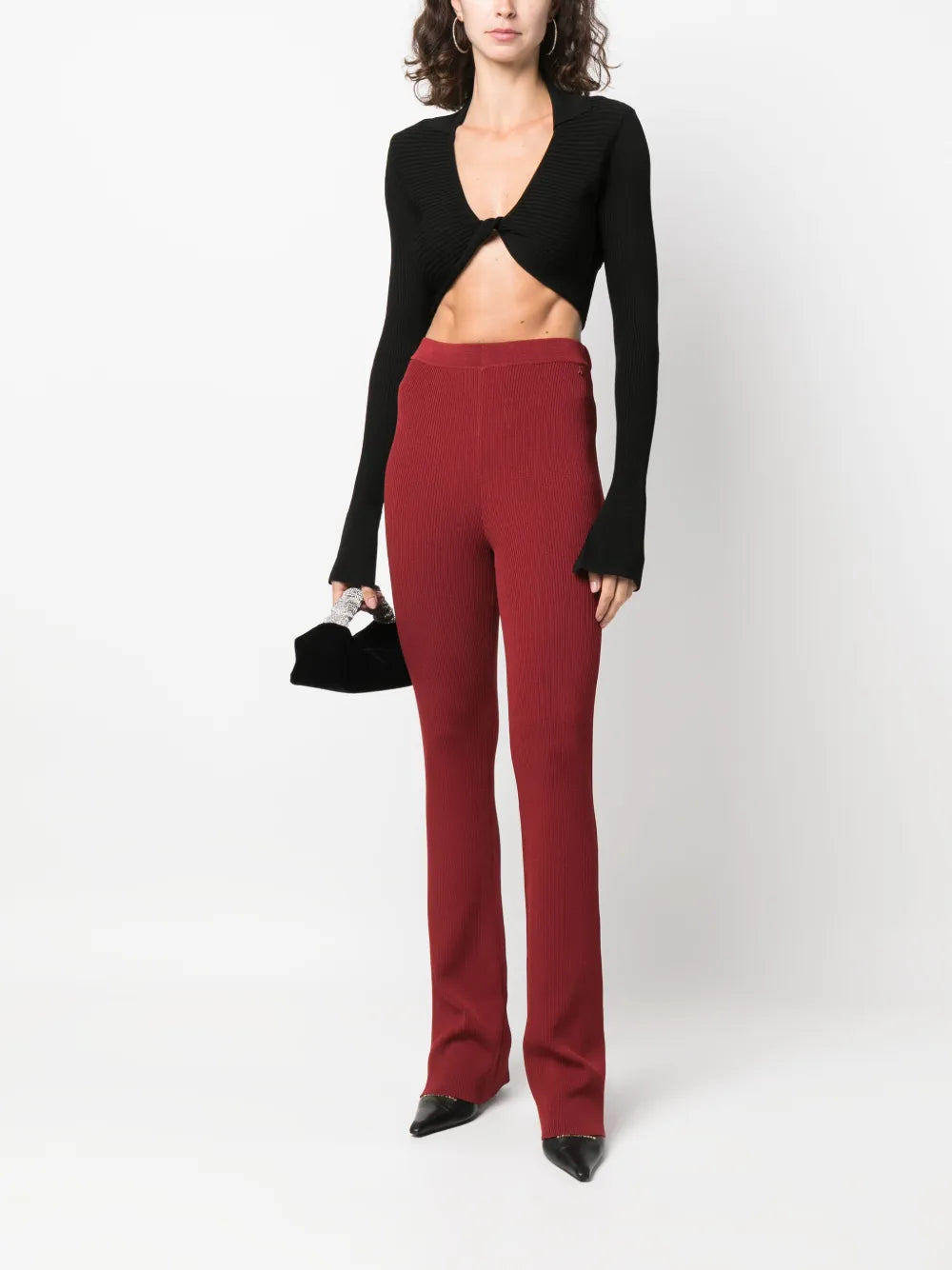 Scoop-Neck Long-Sleeve Top