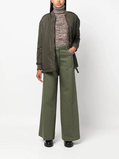 Wide-Leg High-Waisted Trousers