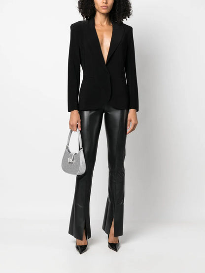 Faux-Leather Skinny Trousers