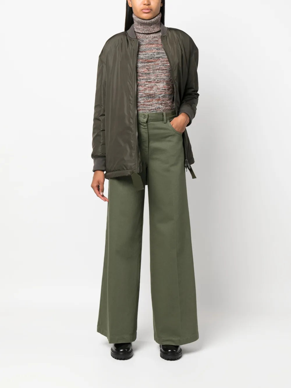 Drawstring Padded Bomber Jacket