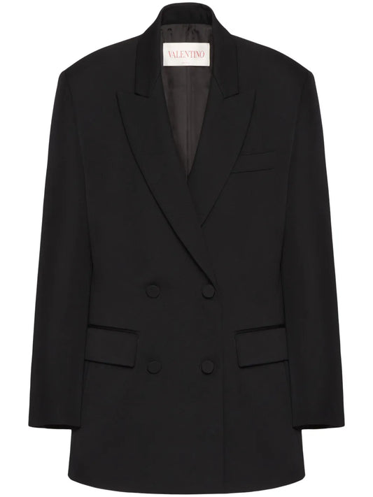 Virgin-Wool Double-Breasted Blazer