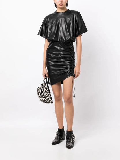Balesi Short-Sleeve Minidress