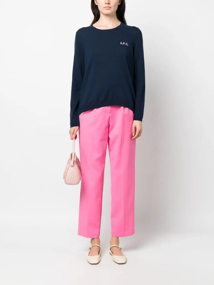 Logo-Embroidered Cotton Jumper